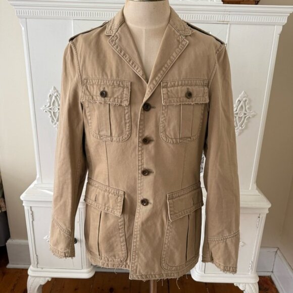 Vintage Polo Ralph Lauren Khaki Safari Jacket - Picture 1 of 13